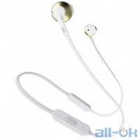 Навушники з мікрофоном JBL T205BT Champagne Gold (JBLT205BTCGD)